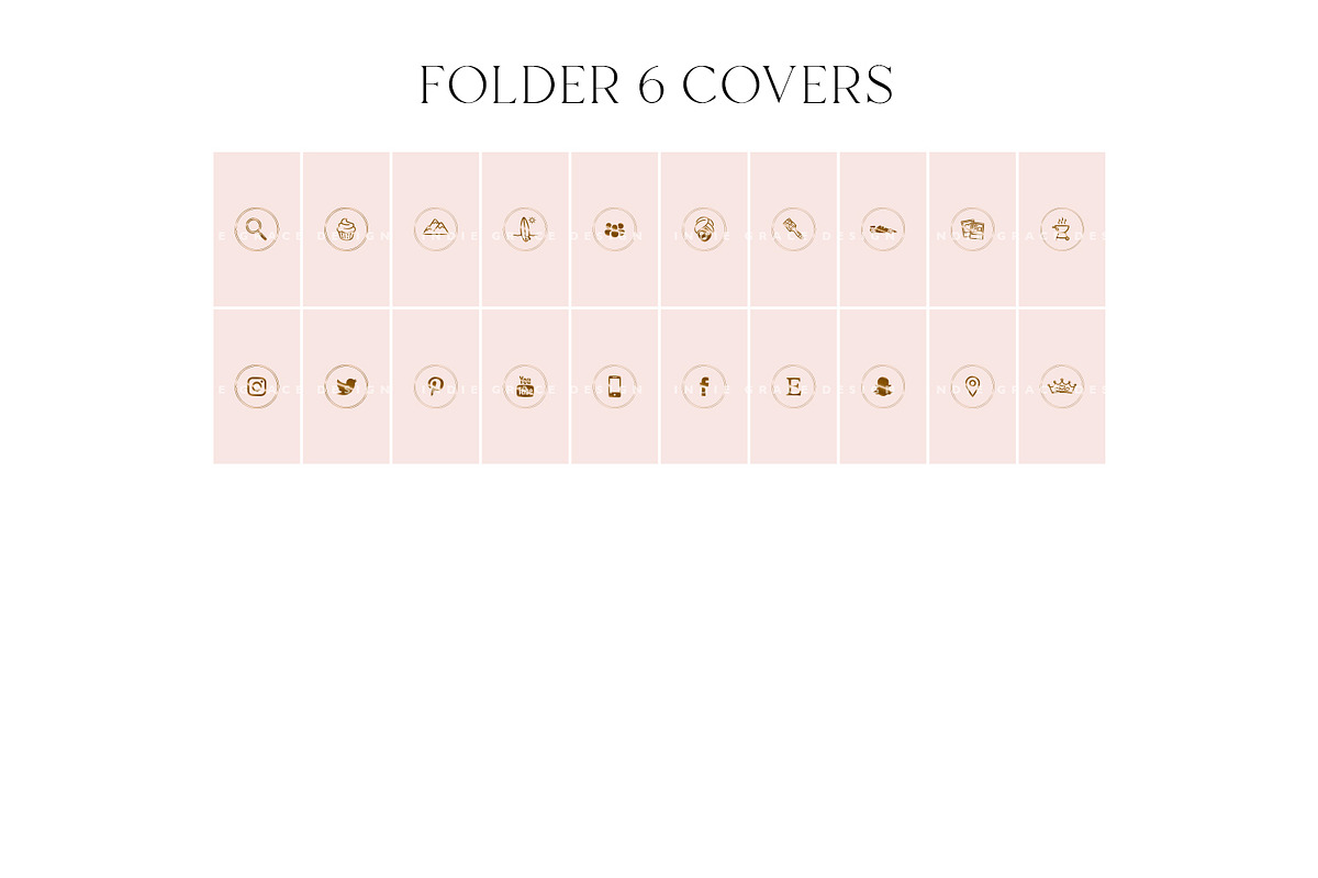 Pink & Bronze Instagram Story Covers, a Social Media Template by Indie Grace Design (Photo 7 of 7)