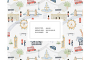 London cityscape pattern map, a Pattern Graphic by Milatoo (Thumbnail 2 of 3)