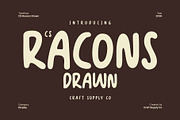 CS Racons Drawn, a Handwritten Font by Craft Supply Co. (Thumbnail 1 of 8)