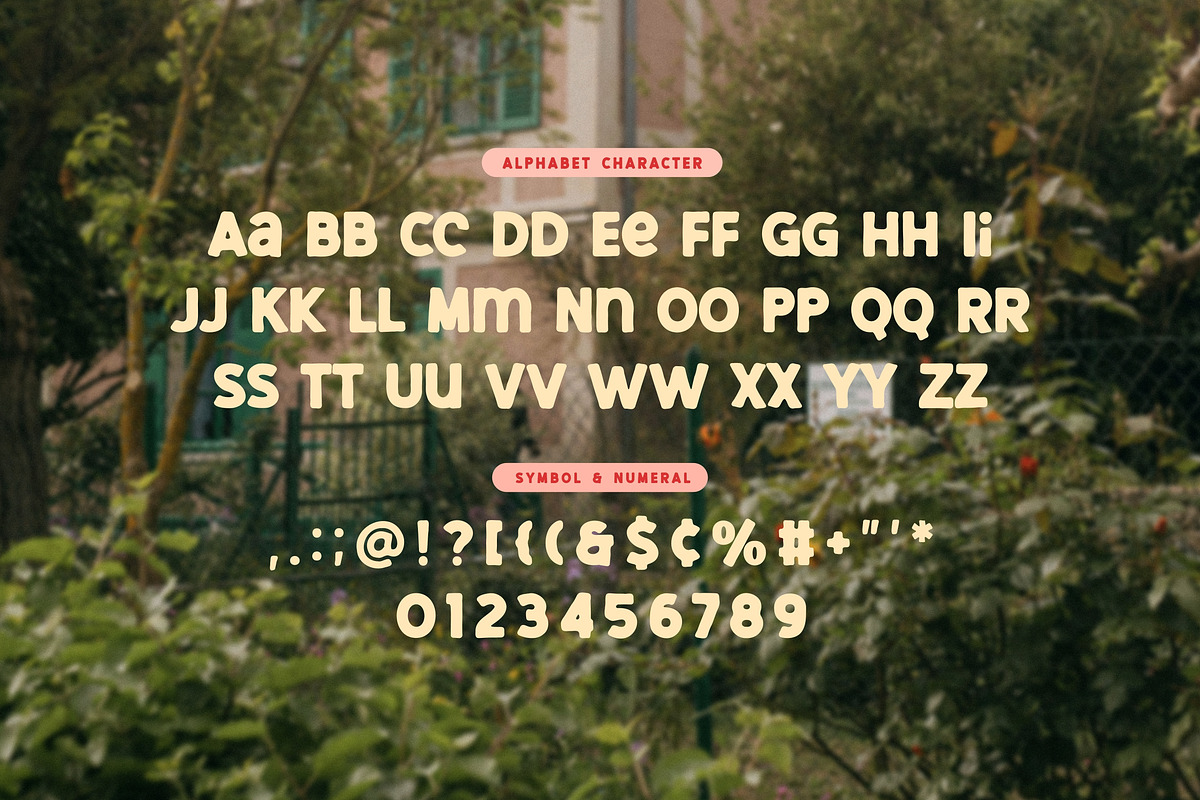 Cherry Chuckle - Chunky Hand Drawn, a Sans Serif Font by Imoodev (Photo 10 of 10)