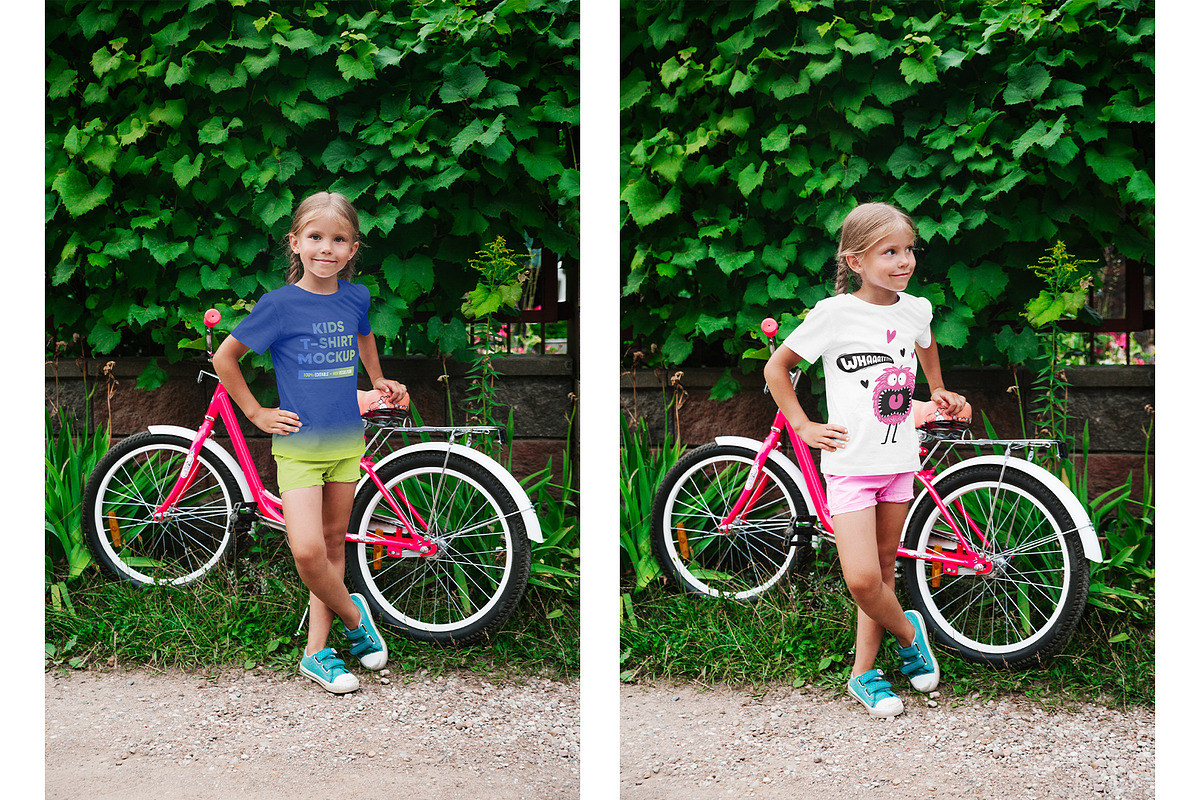 Kids Girl T-Shirt PSD Mockups Vol9, a Shirt Mockup by Hi, Mock-Up! (Photo 8 of 11)
