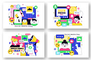 10 Social Media Day Illustration, a Technology Illustration by denayunebgt (Thumbnail 3 of 4)