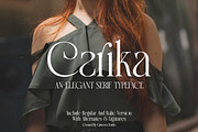 Carika - Elegant Serif, a Serif Font by Qweera Studio (Thumbnail 1 of 10)