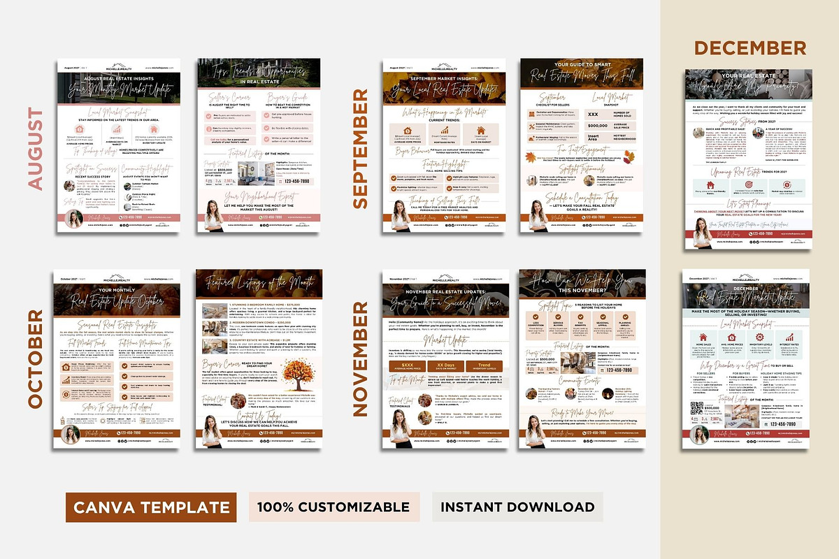 Real Estate Full Year Newsletters preview 5