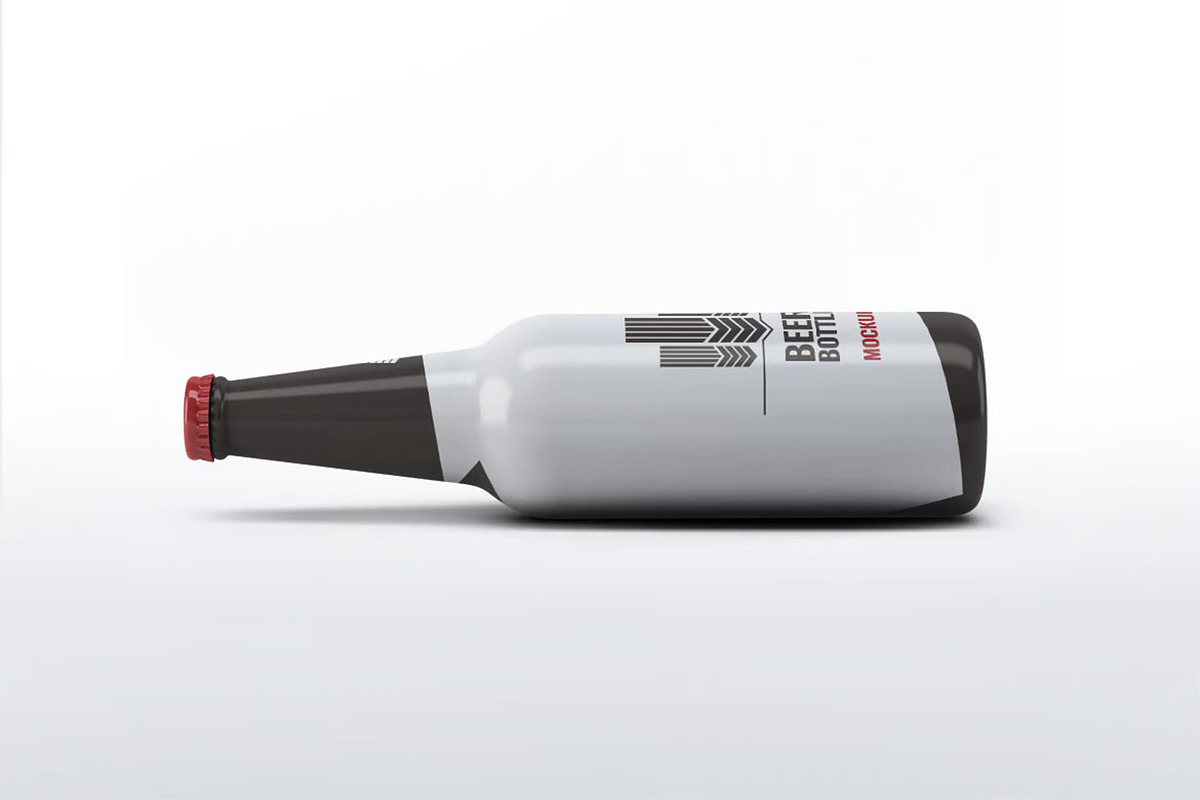 Beer Bottle Mock-Up, a Product Mockup by DesignRushMarket (Photo 6 of 6)