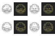 44 Linear City Badges, an Outline Icon by Kursat Unsal (Thumbnail 5 of 25)