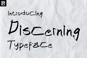 Discerning Typeface