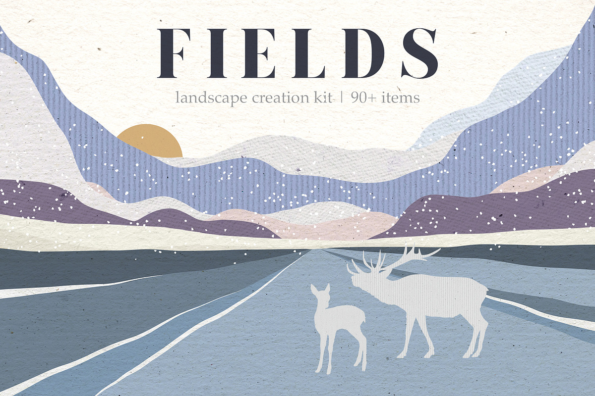 Fields - Landscape Creator, an Animal Illustration by Alina Sh (Photo 1 of 9)