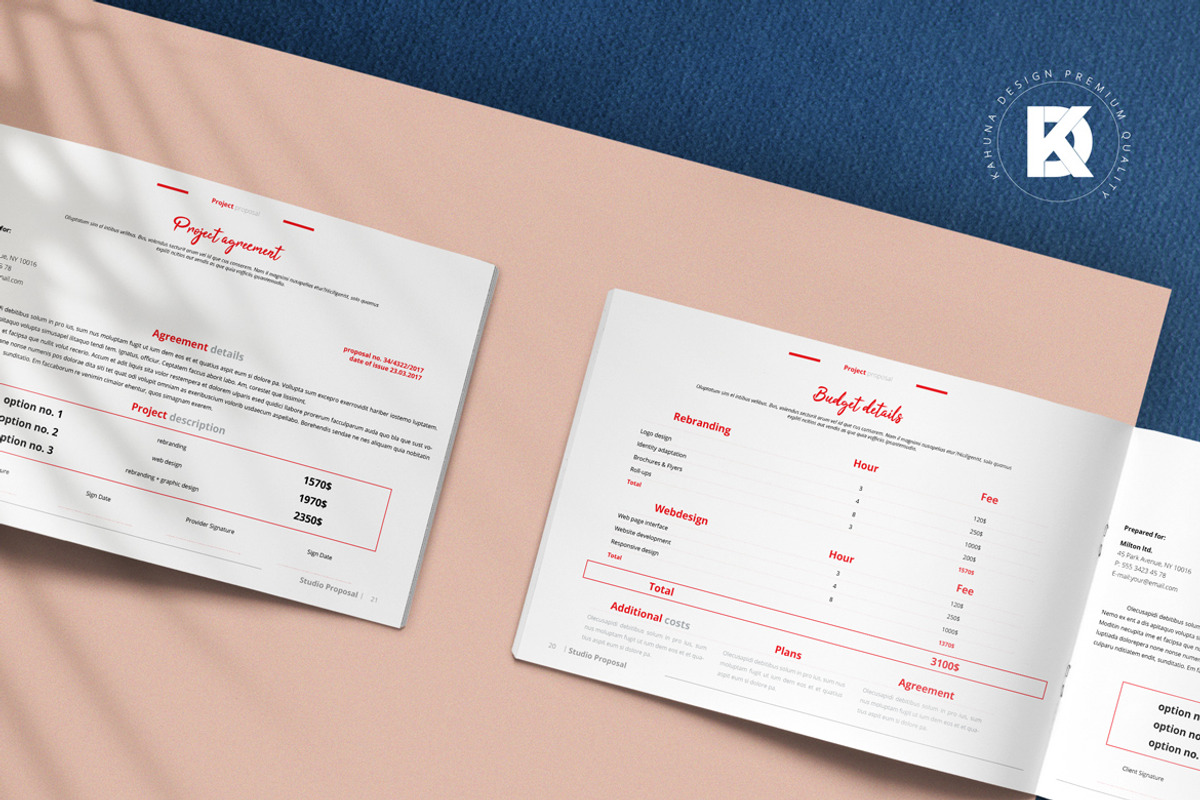 Red Project Proposal Landscape, a Stationery Template by Kahuna Design (Photo 9 of 11)