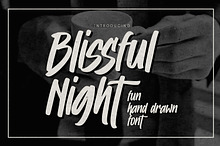 Blissful Night – Quick Brush Font