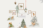 Christmas animals Winter woodland, an Animal Illustration by 60secondsArt (Thumbnail 10 of 15)