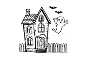Halloween Ghost & Skeleton Art, an Illustration by hafijul (Thumbnail 24 of 26)