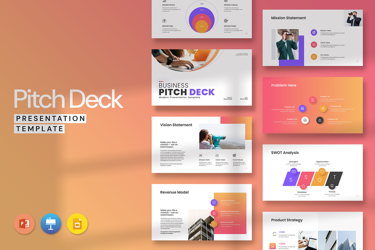 Business Pitch Deck Presentation