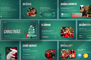 Merry Christmas Powerpoint Template, a Presentation Template by evgenystudio (Thumbnail 1 of 7)