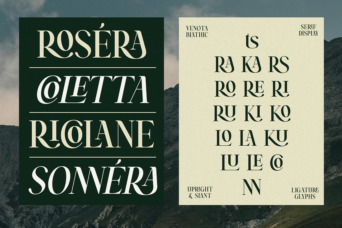 Venota Blathic, a Serif Font by Suza Studio (Photo 10 of 14)