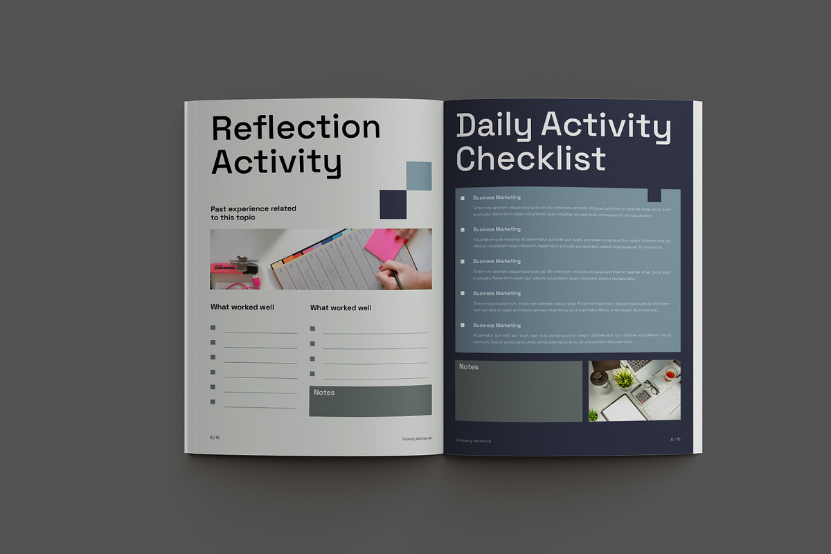 Corporate Training Workbook, a Brochure Template by Neermana (Photo 7 of 10)