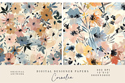 8  meadow flowers seamless patterns, a Pattern Graphic by Patishop Art (Thumbnail 5 of 7)