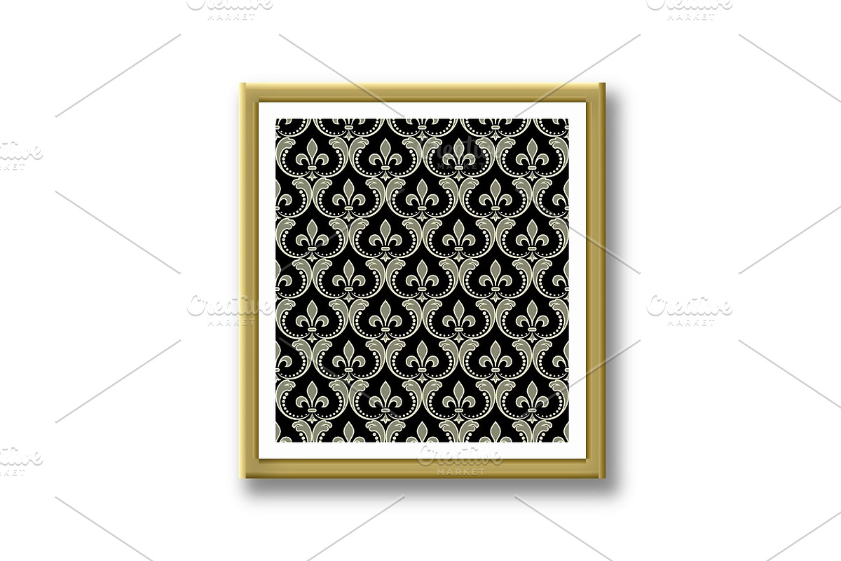 Geometric seamless floral pattern, a Pattern Graphic by RODINA (Photo 3 of 3)