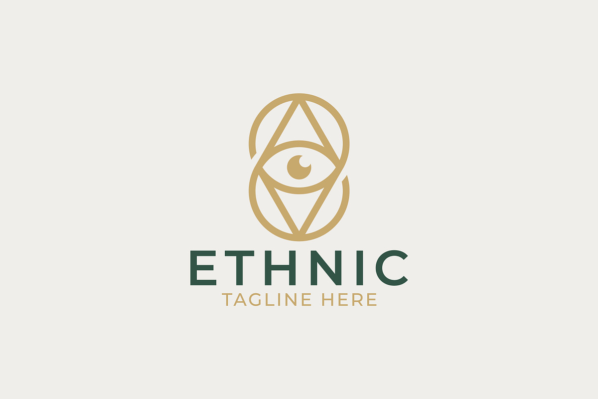 Mystic Ethnic Eye Logo Geometry, a Branding & Logo Template by Signatoro (Photo 2 of 3)