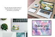 Watercolor Lake Landscapes Set 1, a Decorative Illustration by Kat's Artful Creations (Thumbnail 10 of 10)
