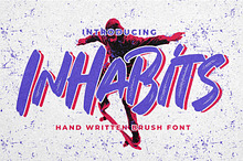 INHABITS - Handwritten Brush Font