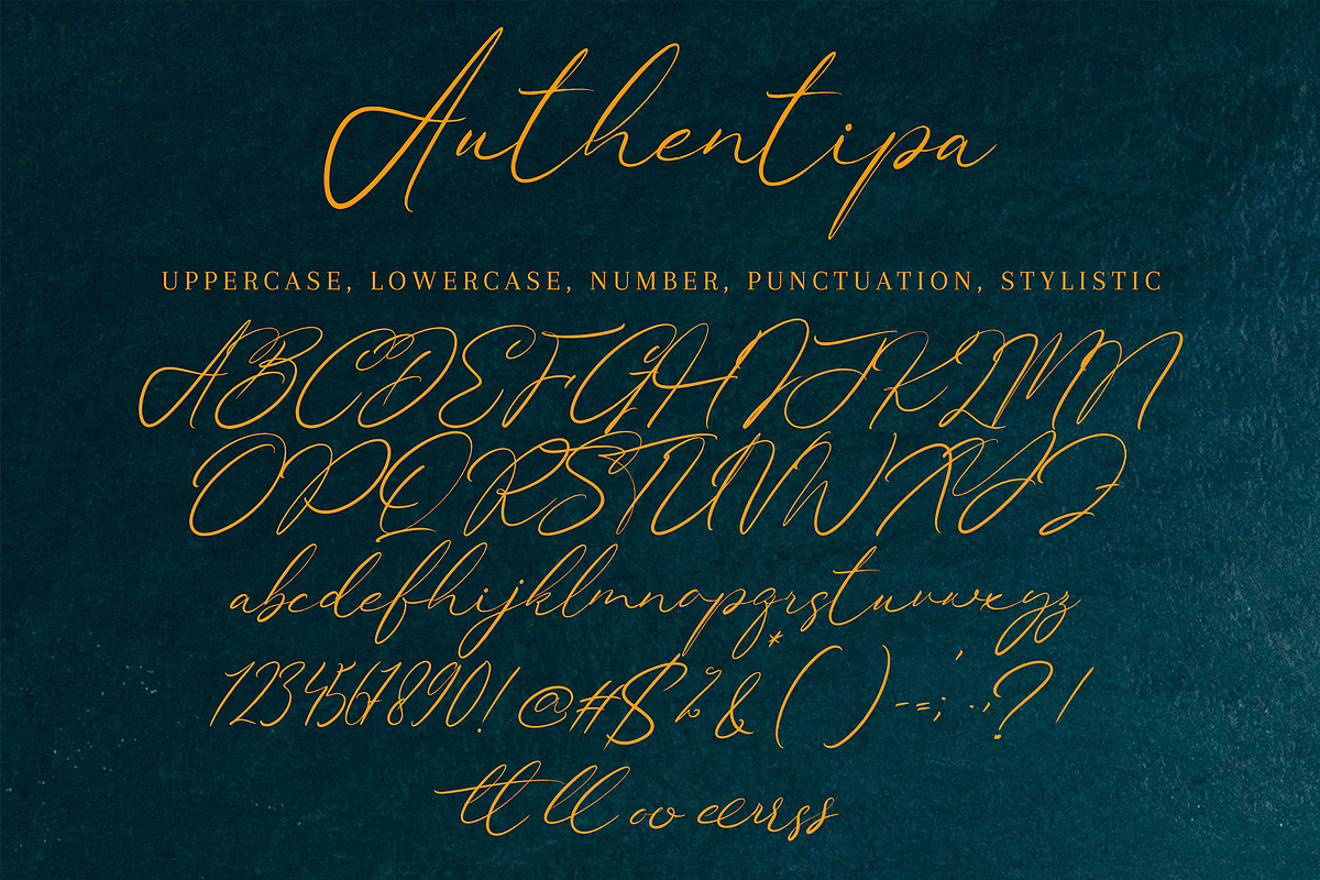 Authentipa, a Handwritten Font by pineungtype (Photo 7 of 7)