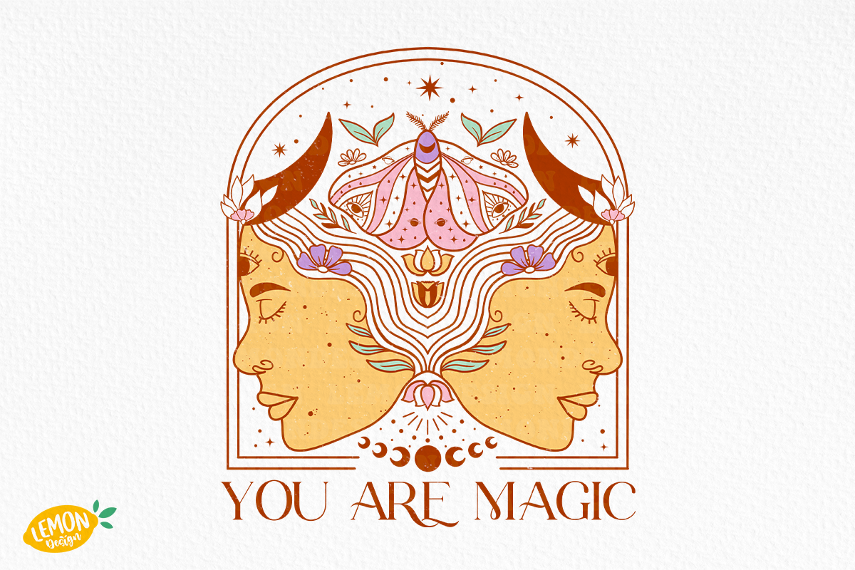 Boho Mystical PNG Sublimation Bundle, a Seasonal Illustration by LemonDesign (Photo 8 of 12)