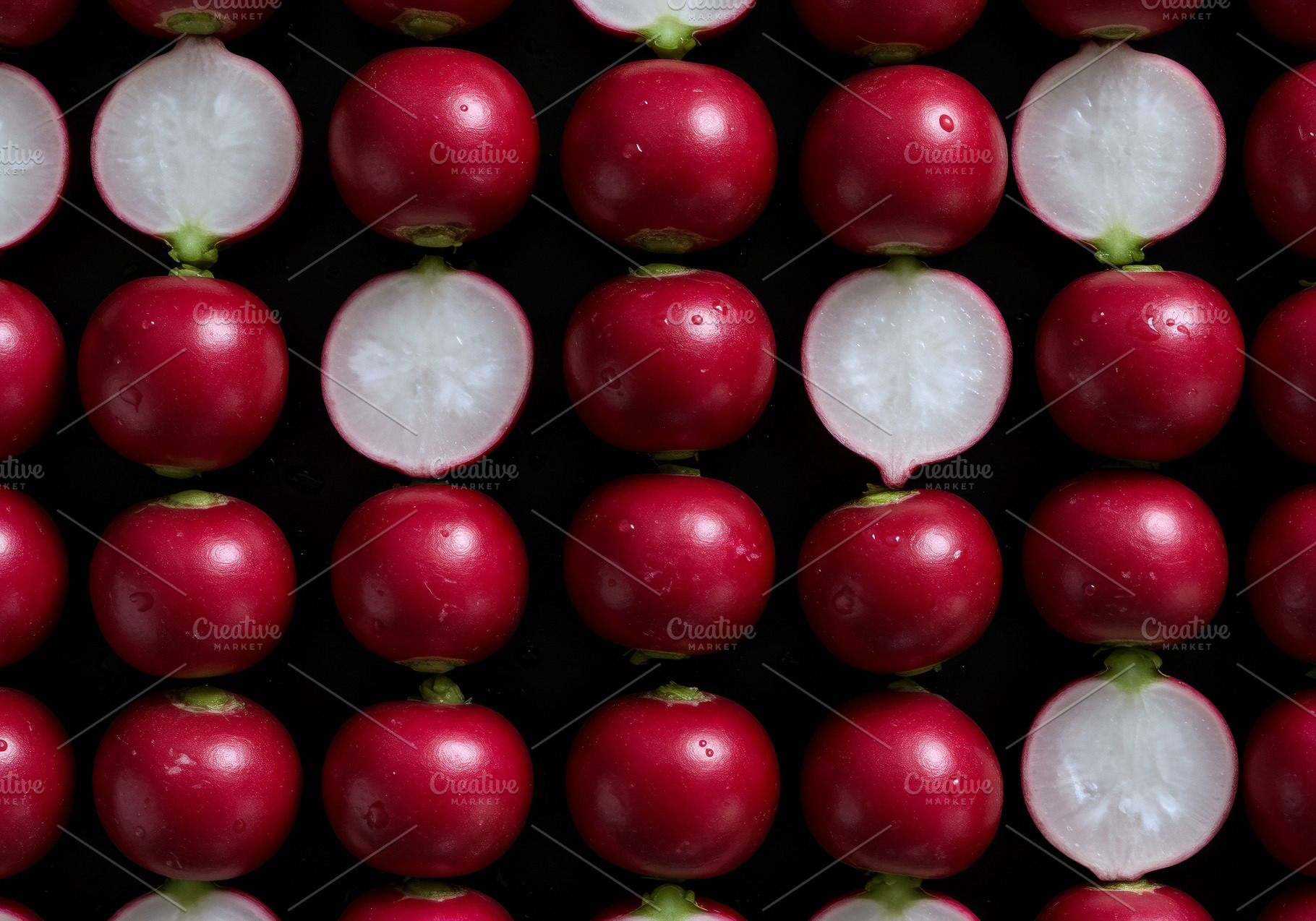 Fresh red radishes, a Food & Drink Photo by professorinc