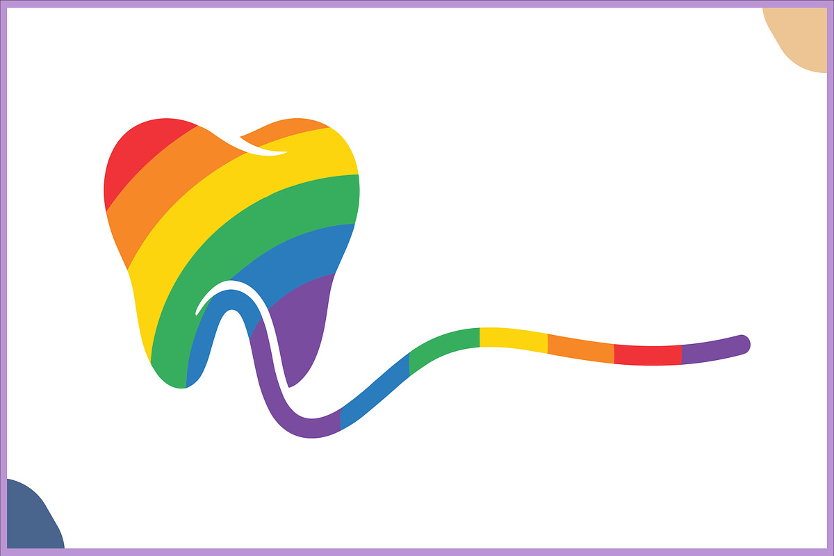 Rainbow Colorful Tooth Vector SVG, a Healthcare Illustration by Gfx Expert Team (Photo 3 of 3)