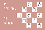 Pendant Mockup Set, a Mockup by moqirynart (Thumbnail 13 of 13)