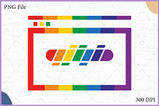 Rainbow Browser Loading Bar Vector, an Object Illustration by Gfx Expert Team (Thumbnail 1 of 3)