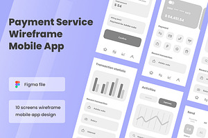 Payment Wireframe Apps, a Websites & App Template by INSPR STD