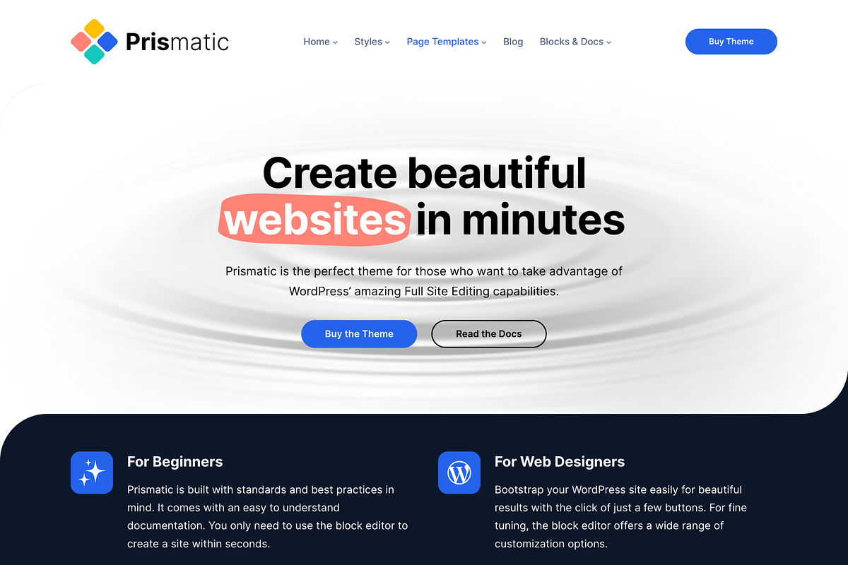 Prismatic - Creative Agency, a WordPress Template by IntellaSoft (Photo 6 of 11)
