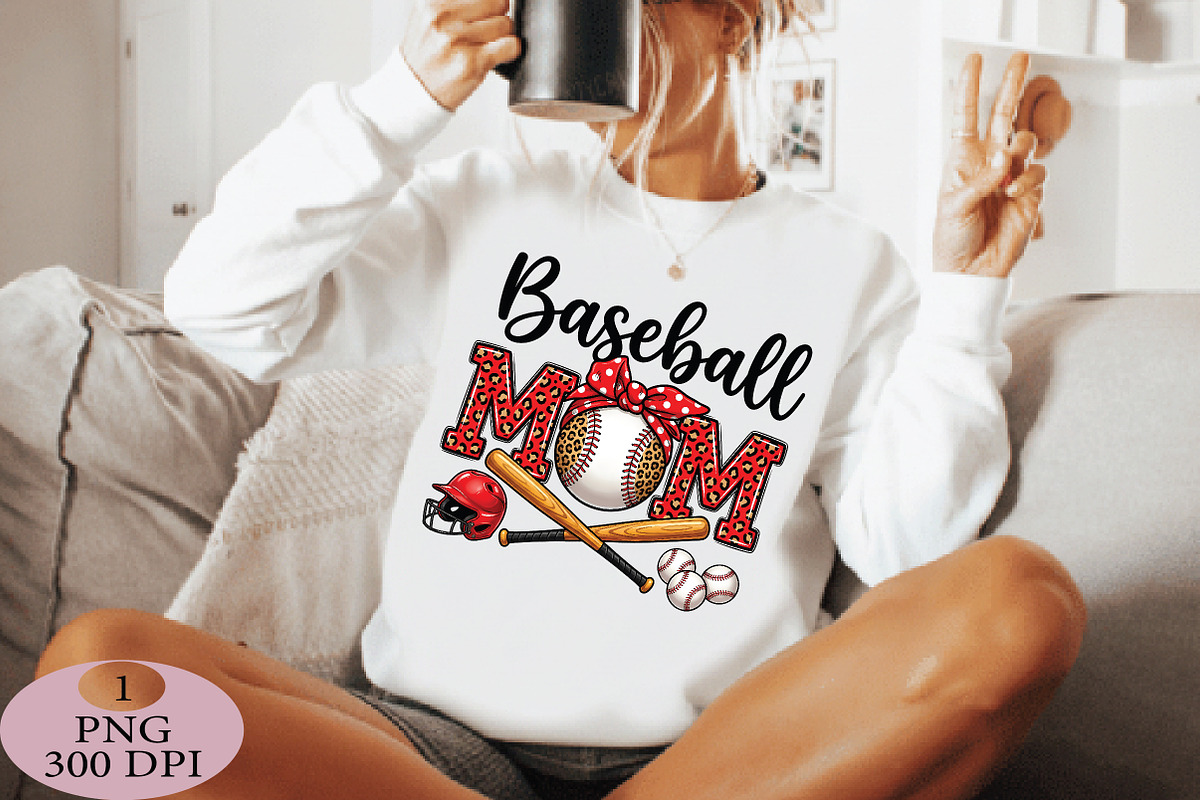Baseball Mom PNG, an Illustration by Daily.Designs (Photo 2 of 5)