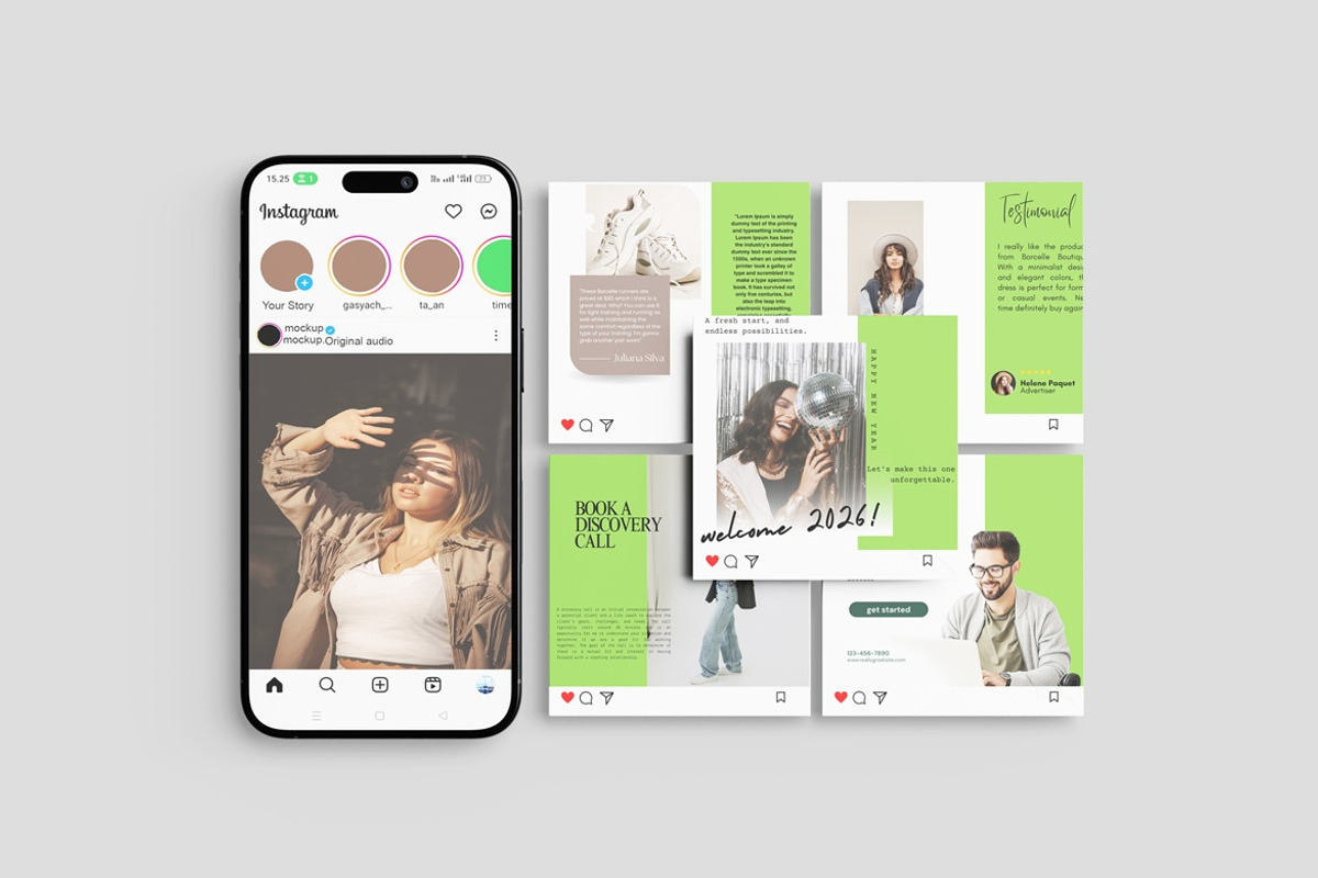 High Quality Social Media Instagram, a Merchandise Mockup by Ataku Design (Photo 5 of 5)