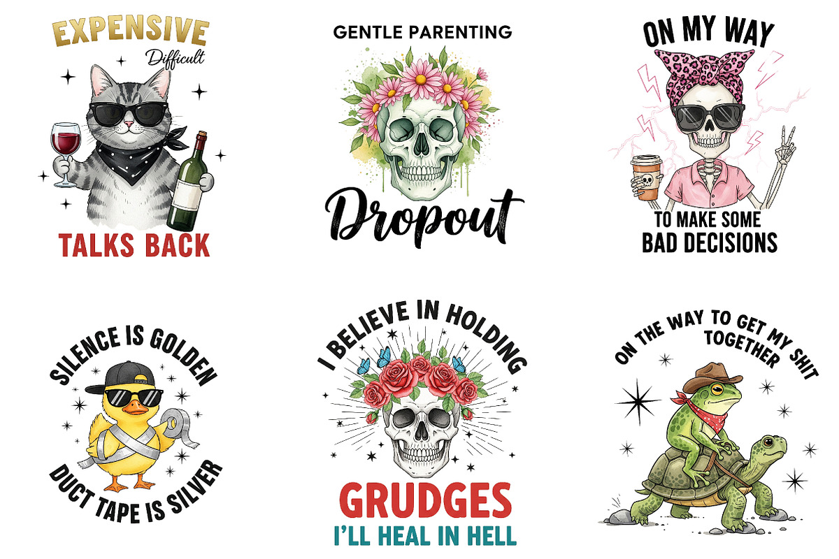 Funny Sarcastic Sublimation Quotes, an Illustration by DreamArtGraphic (Photo 2 of 5)