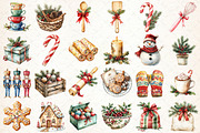 Watercolor Christmas Baking Clipart, an Illustration by Libby Wishes (Thumbnail 2 of 7)