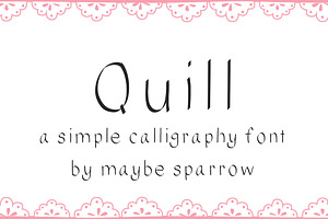 Quill Font