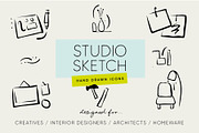 Interior Designer Architect Icons, an Outline Icon by CreativeWilderness (Thumbnail 1 of 11)