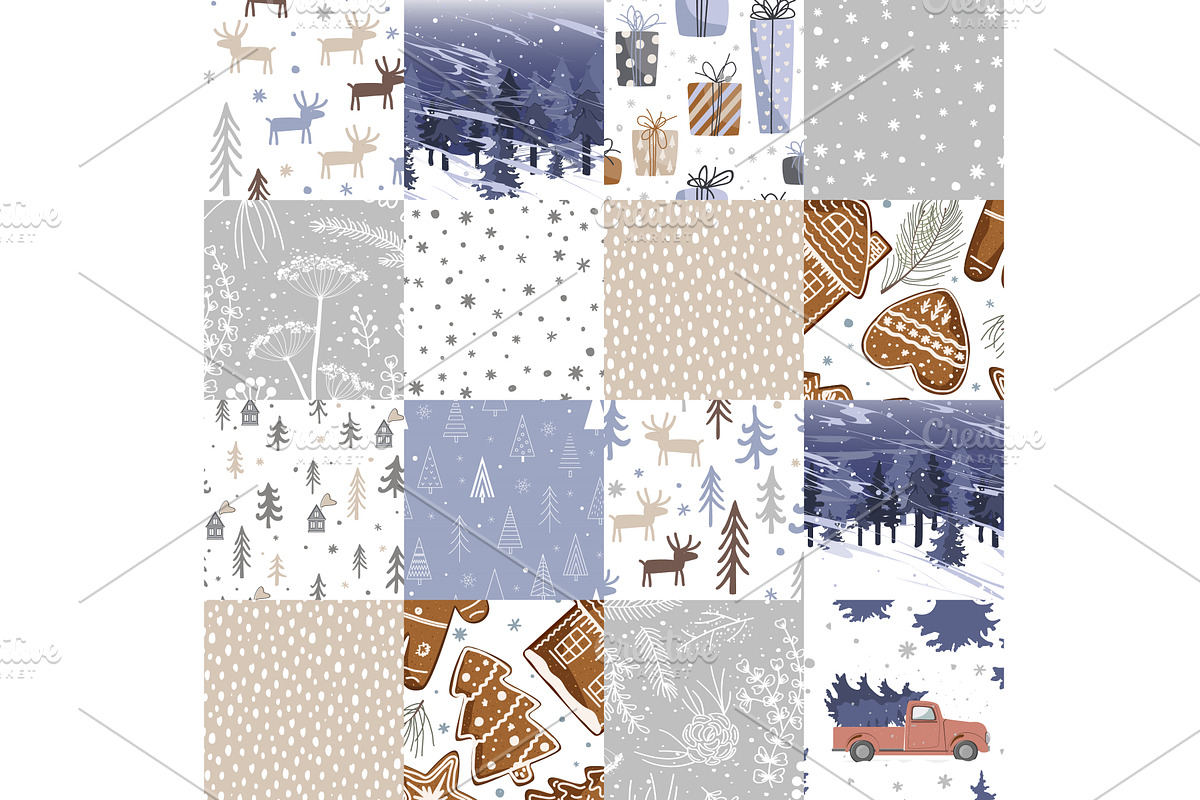 Seamless seamless patchwork quilt, an Object Illustration by Toltemara