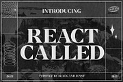React Called, a Serif Font by Black Junst (Thumbnail 1 of 11)