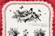 Vintage romance- Valentine's day, a Seasonal Illustration by Pamyatka Shop (Thumbnail 12 of 18)