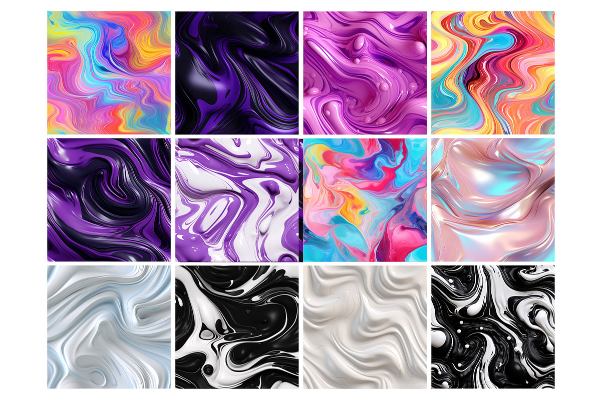 Liquid Flow Seamless Pattern, a Pattern Graphic by Forhadx5 (Photo 10 of 21)
