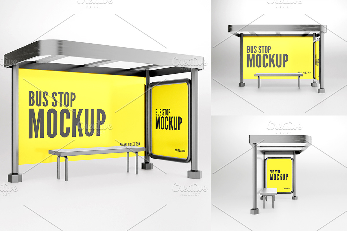 Bus Stand Mockup PSD file., an Advertising Mockup by samsulpassive (Photo 3 of 3)