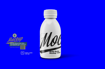Matte Bottle Mockup 100ml, a Packaging Mockup by Reformer Mockup