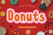 Donuts Joyful & Fun Instagram, a Font by Creatype Studio (Thumbnail 1 of 8)