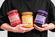 Food Packaging / Glass Jars Mockup, a Packaging Mockup by Design Squad (Thumbnail 1 of 3)