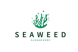 Aquarium logo seaweed underwater, a Branding & Logo Template by Maylianaw28