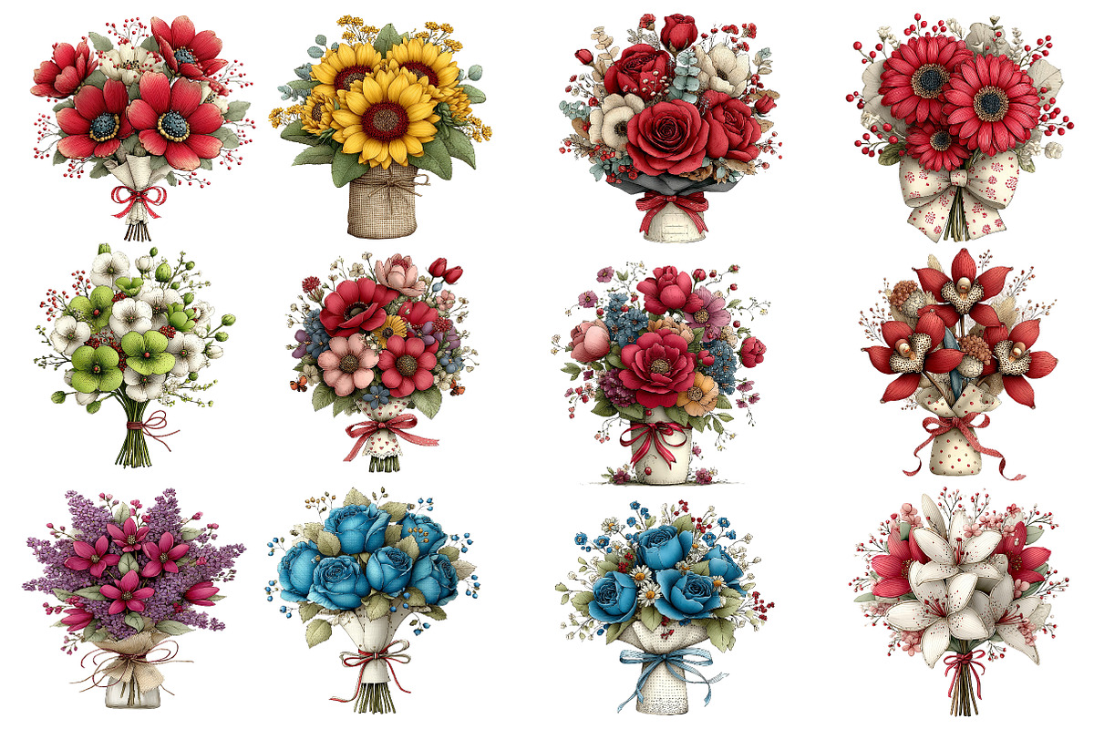 Whimsical Mother's Day flower bouque, an Illustration by Designworld (Photo 3 of 4)