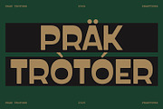 PRAK Trotoer - Vintage Display Font, a Sans Serif Font by Healltica.std (Thumbnail 1 of 27)